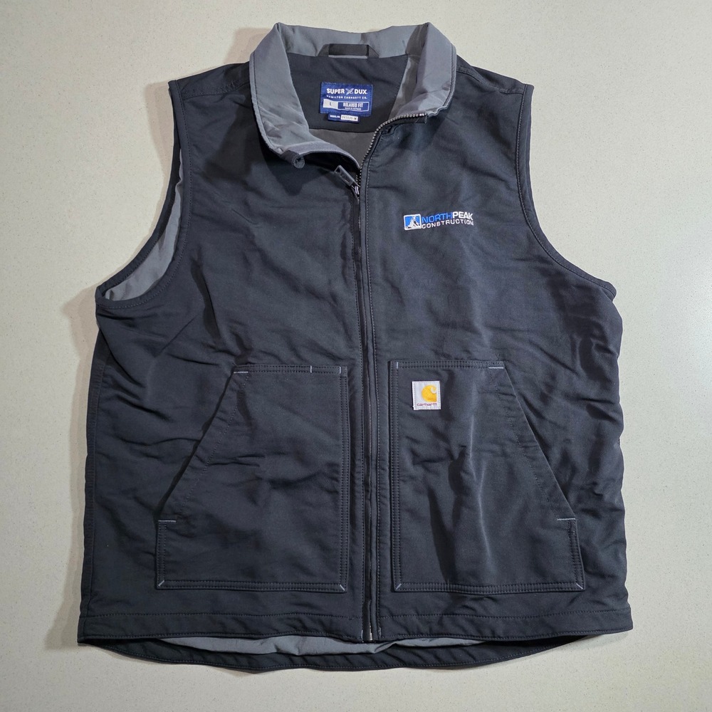 Carhartt Super Dux Relaxed Fit Vest Black North Peak Construction OV5535-M Large